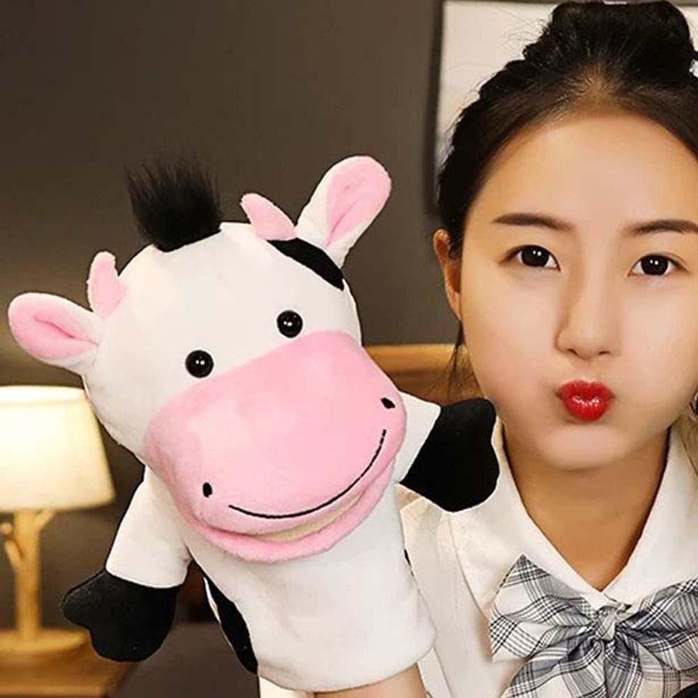 Stuffed Animal Hand Puppet Interactive Hand Finger Puppets Appease Dolls Parent-child