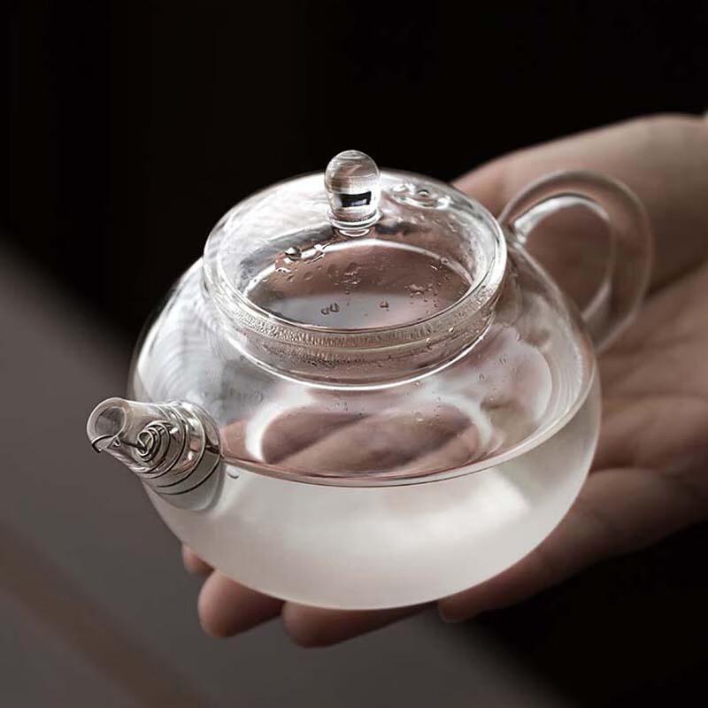 Zhi Nian Hua Cloud Mist Xishi Style Glass Teapot