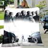 1pc Blanket Fast and Furious Print Design, Lightweight Blanket for Sofa, Bed- Soft &Warm, Gift for All Seasons like Christmas, Halloween