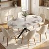 Tavolo da Pranzo Estensibile per 4-6 Persone, Tavolo da Cucina in Look Industriale con Gamba a Ragnatela, Grigio