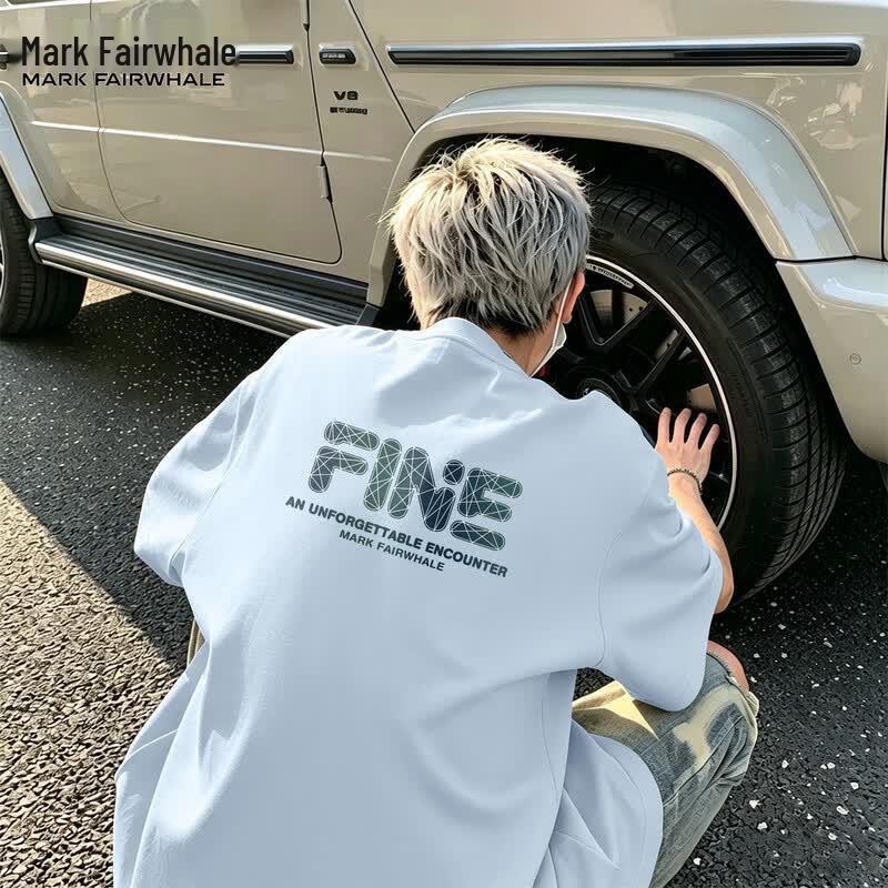 Мужская хлопковая футболка свободного кроя Mark Fairwhale XL