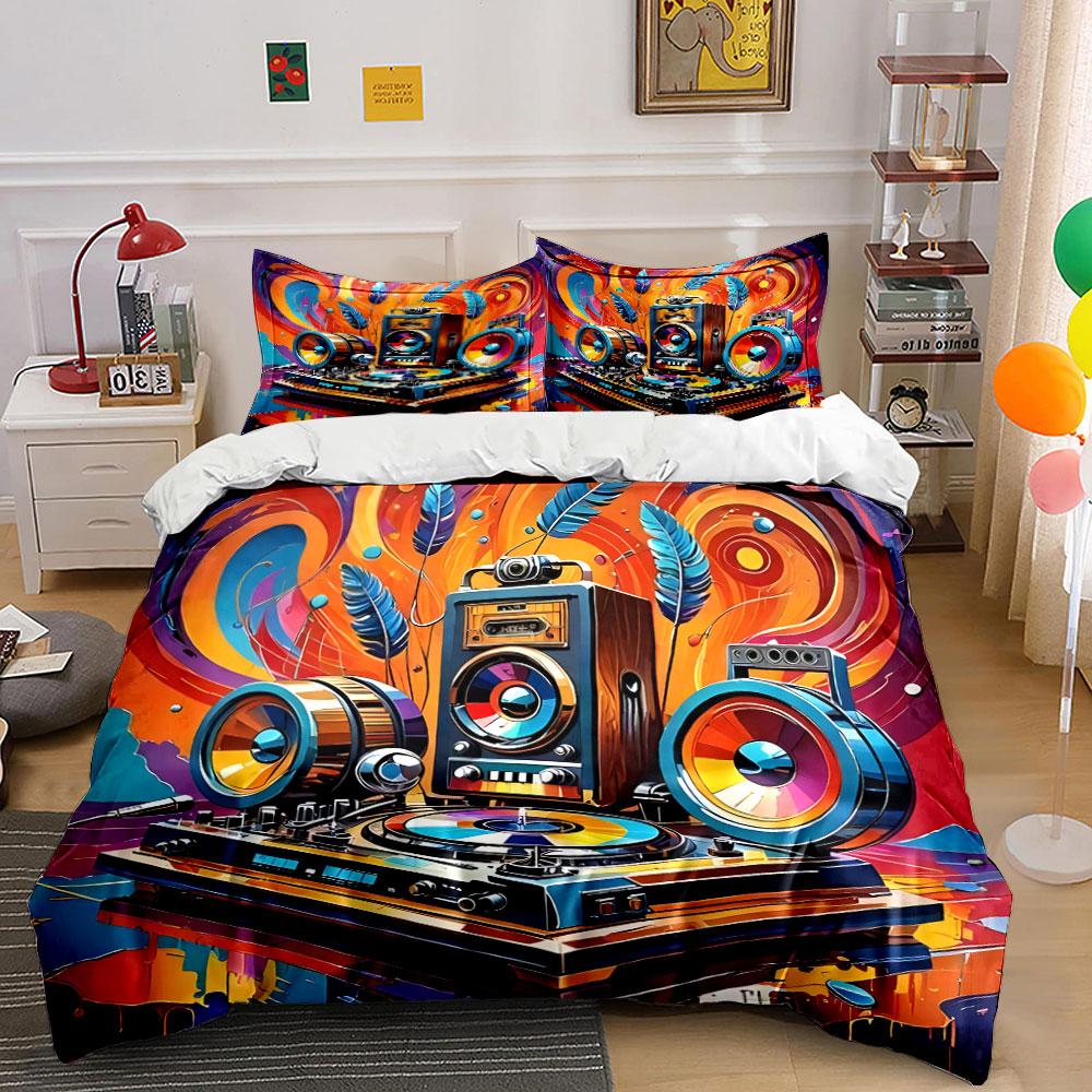 Vivid Sound Symphony Explosion Bedding sets Duvet covers Pillowcases(1* Duvet Cover 2* Pillowcases without duvet insert)