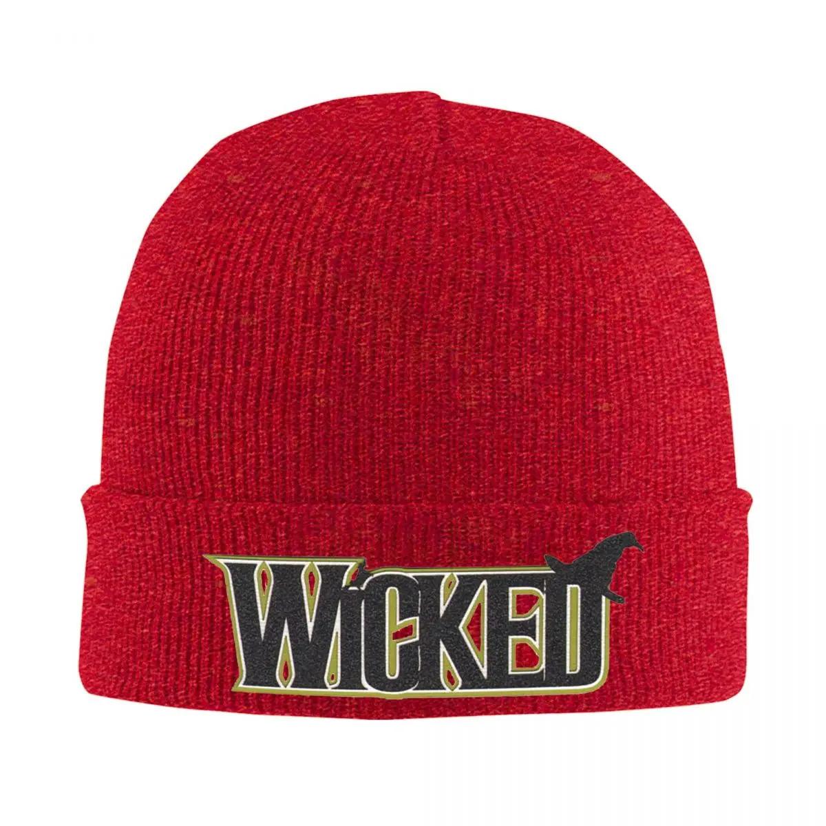 

Wicked Movie Elphaba And Glinda Warm Knitted Cap Winter Knit Bonnet Hat Skullies Beanies Hip Hop Caps for Unisex One Size