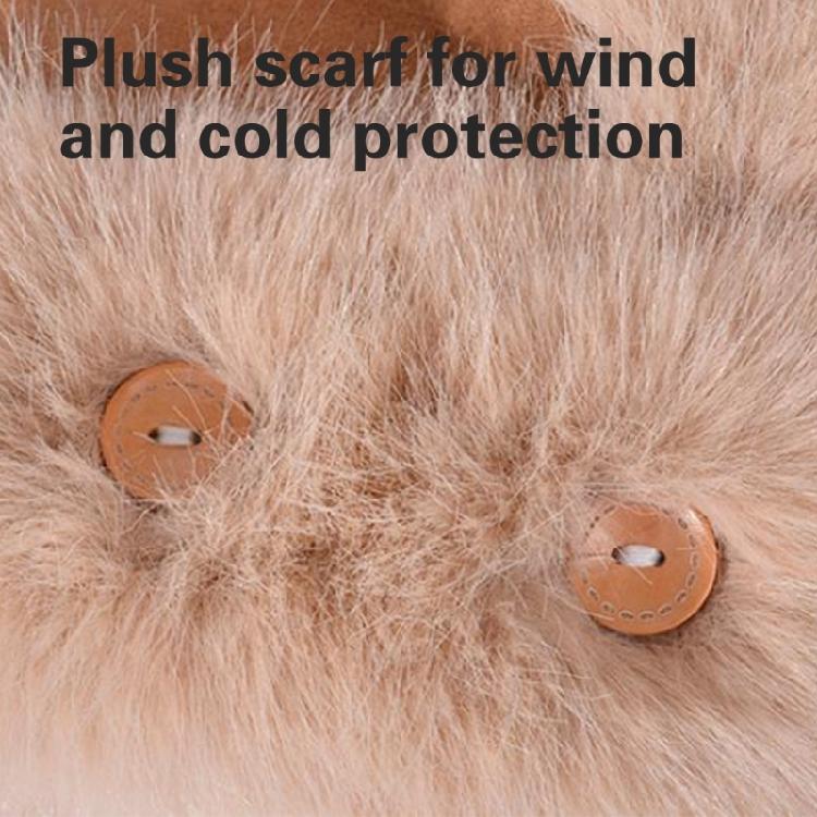 Adult Plush Earflap Hat Outdoor Windproof Ear Protect Furry Hat for Outdoor