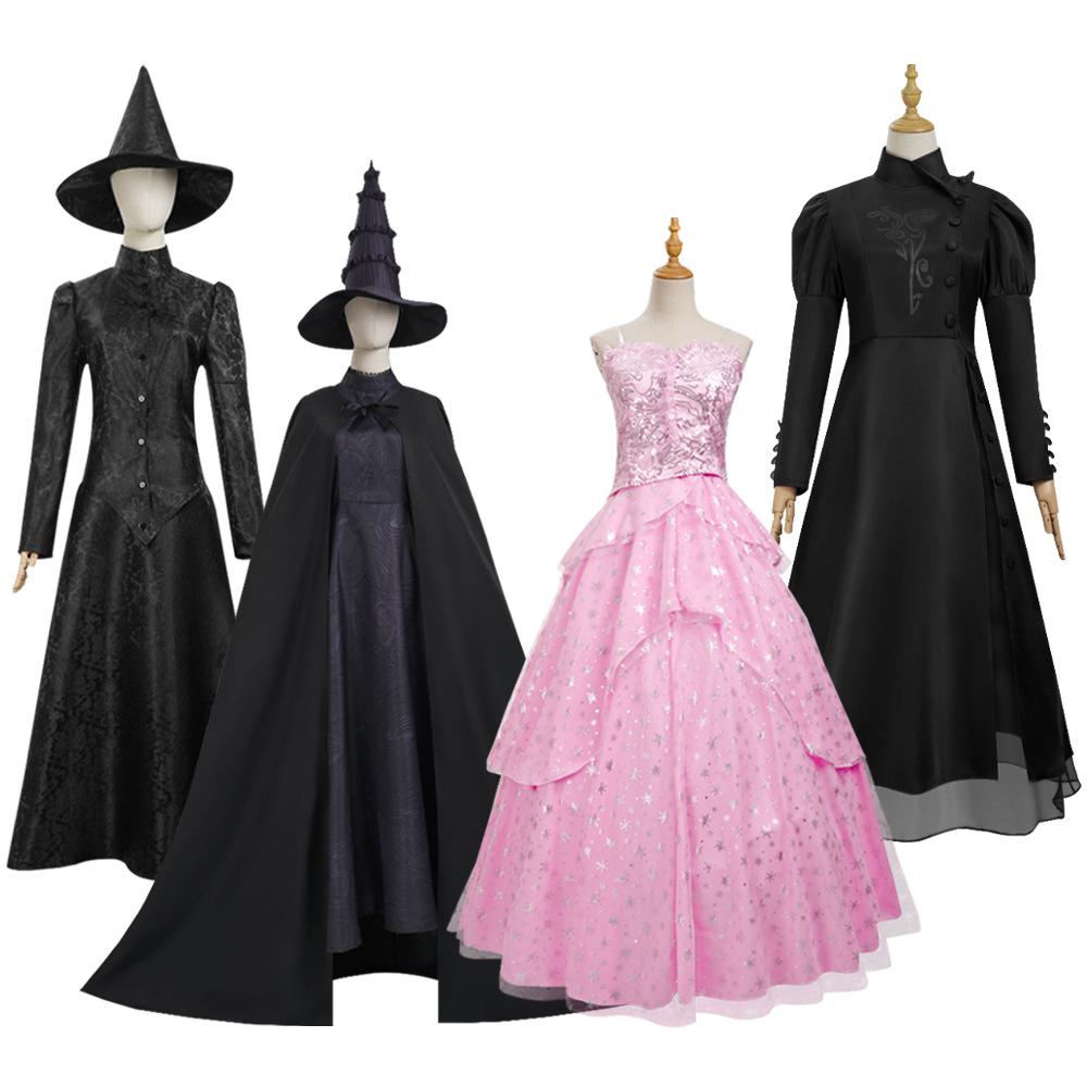 The evil witch Grinda cos Movie Costume: The Wicked Witch Elphaba cosplay Clothing