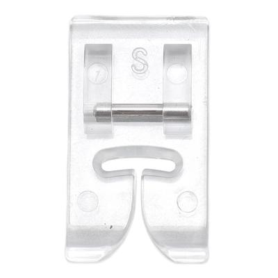 Pie Prensatelas Transparente de 7 mm Reemplazo Previene Puntos Saltados Pie Prensatelas de Máquina de Coser para Puntadas Curvas Costura