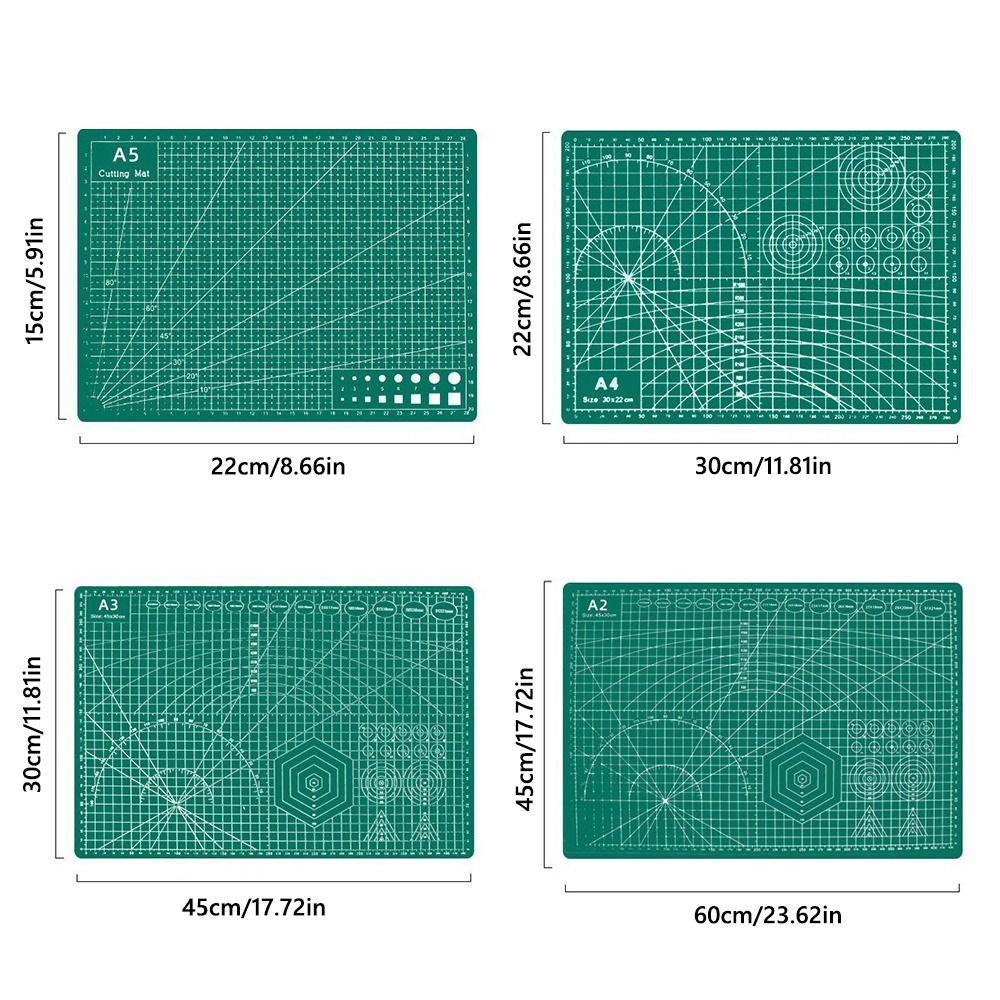 PVC Paper Cutting Pad Grid Line Carving Board Multifunctional Cutting Mat Paper Cutting