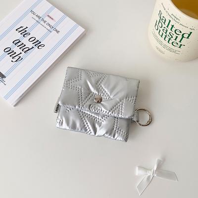 New Lightweight Data Cable Organizer Star Pattern with Chain Headphone Storage Bag Mini Earphone Pouch