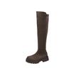 Autumn and Winter Retro Two-wear Boots Women's Heightened Suede Over the Knee Knight Boots Thick-soled Velvet Thermal Boots