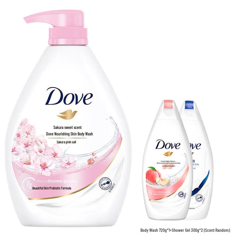DOVE Cherry Blossom Scented Shower Gel Set
