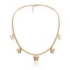 Vintage Multilayer Crystal Pendant Necklace Women Gold Color Beads Moon Star Horn Crescent Choker Necklaces Jewelry New