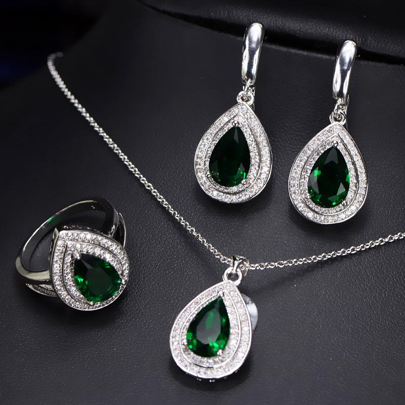 Jewelry, Zircon Necklace, Earrings, Ring Sets And Chains.