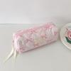 Cute Bow Pencil Bag Student Pen Pouch Large-Capacity Stationery Rulers Erasers School Supplies Cosmetics Makeup Brush Bag