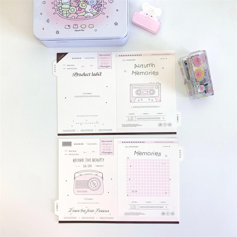 DIY Folding Greeting Card Kit: Small Cardstock for Protection and Decoration