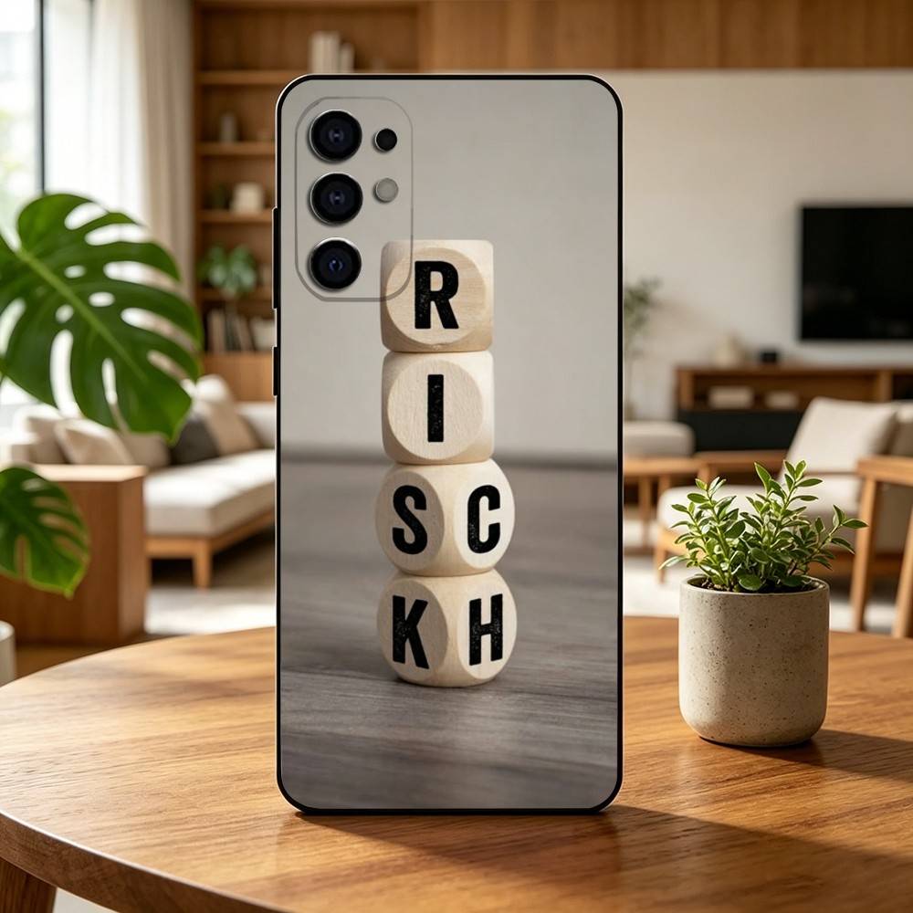 Day Trader RISK RICH   Phone Case For Samsung S25,S24,S21,S22,S23,S30,Ultra,S20,Plus,Fe,Lite,Note,10,Black Cover