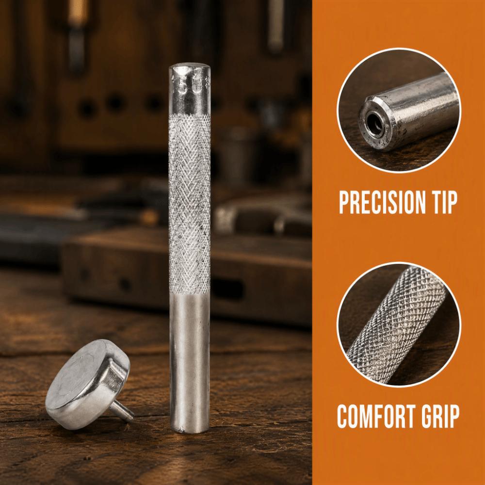 Die-Cast Structure Eyelet Punch Die Tool 4mm Diameter Rivet Setter Tool Clothing Making