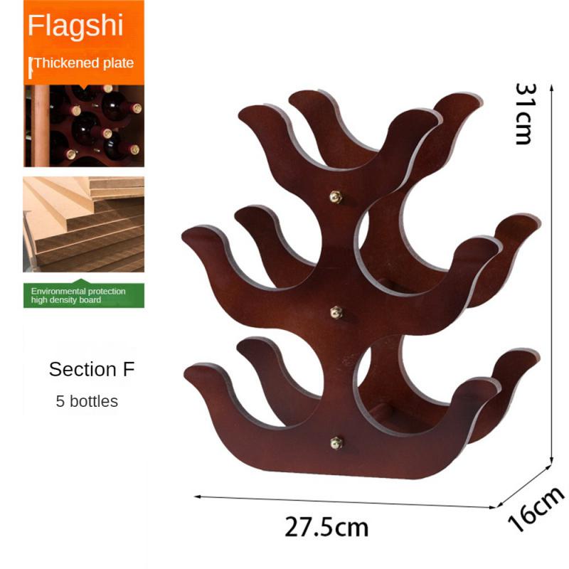 Dřevěný stojan na víno, držáky na víno, kuchyňský sestavený stojan na víno, organizér, barový úložný prostor, barová skříňka na víno, stojan na lahve vína