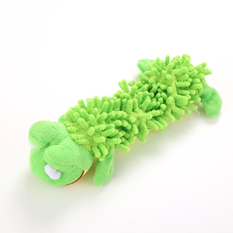 New Durable Pet Dog Plush Toy for Small Breeds - Animal Shape Squeaky Chew Cleaning Toy for Chihuahua Yorkshire Bichon Puppies