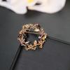 Elegant Rhinestone Crystal Wreath Brooch – Colorful Luxury Corsage Pin