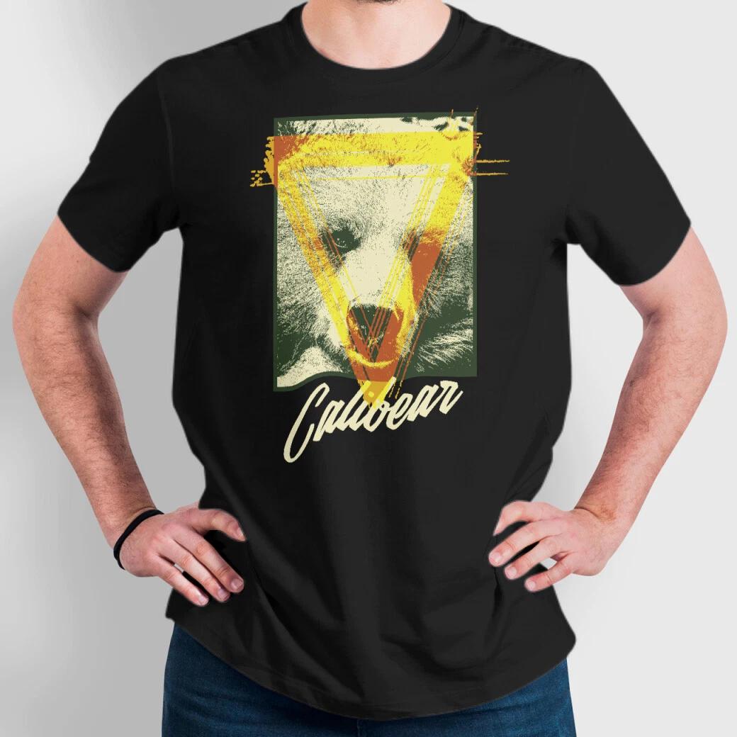 Calibear California Grizzly Bear Graphic Art Novelty Tee Unisex Soft T shirt M