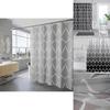 Simplistic Waterproof Shower Curtain Made Of Thick Polyester Cloth For Bathroom Decor And Hygiene