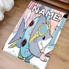 Custom Personalization Jeff the Land Shark Print Area Rug - Soft, Washable Non-Slip Indoor Mat,Living Room,Home&Office Decorative Rug