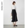 LANGZI Retro A-Line Casual Skirt