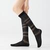 Spring/Summer Retro Fishnet Slimming Calf Socks for Women - Mesh Ruffle Design, Perfect with Boots