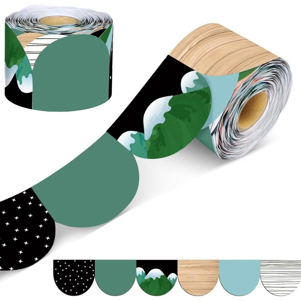 Self-Adhesive Bulletin Board Border Poster Border Stickers for Classroom Decorations 5.5CM*10M