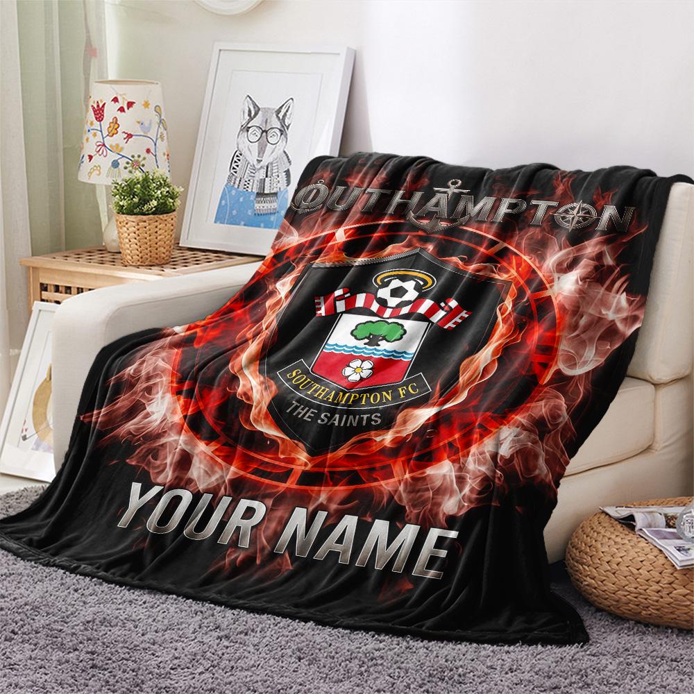 Custom Name Southampton Flannel Blanket, High Quality Comfortable for All Seasons, Home Decor, Warmth and Comfort