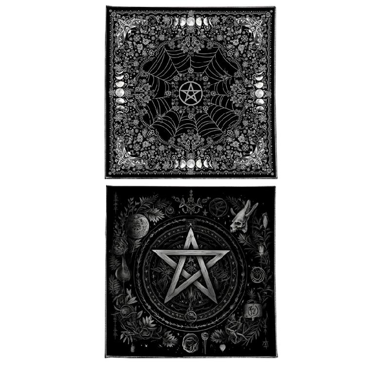 Moon Flower Star Astrology Tablecloth Tarots Divinations Tablecloth Altars Cloth Divinations Board Game Accessories
