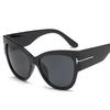New Trend Sunglasses T Line Retro Large Frame Sunglasses Fashion Women's Sunglasses