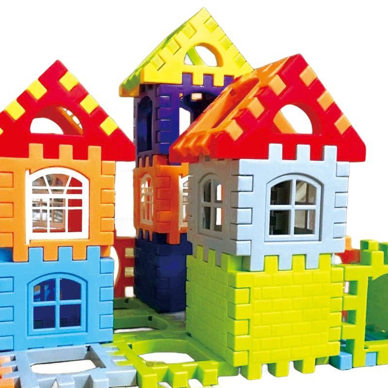 Building Block House Assembly And Assembly Of Children'S Three-Dimensional Early Education Educational Toys Boys And Girls House Building Block