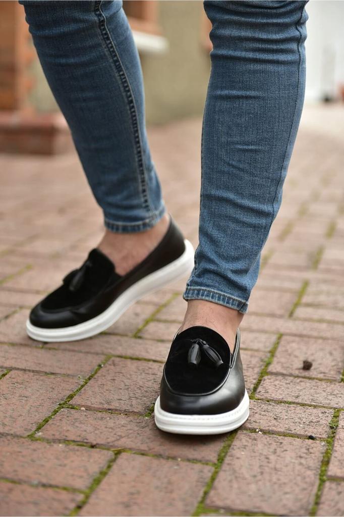 Chekich H Neue Kollektion CH002 Klassischer Loafer Pelle Schuh Weiß Schwarz Braun Tan