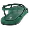 Zara Leather Open Toe Fashion One Strap Sandals 1.5cm Women Sandals Green 2639510500