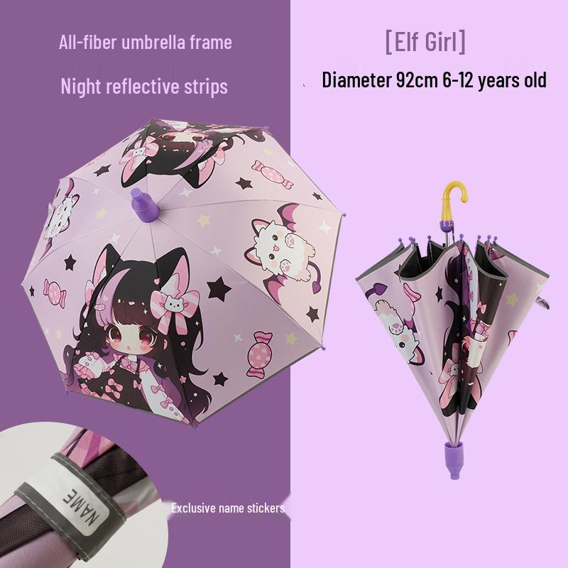 Automatic Cute Children's Umbrella for Students: Girls, Boys, and Kindergarten Kids