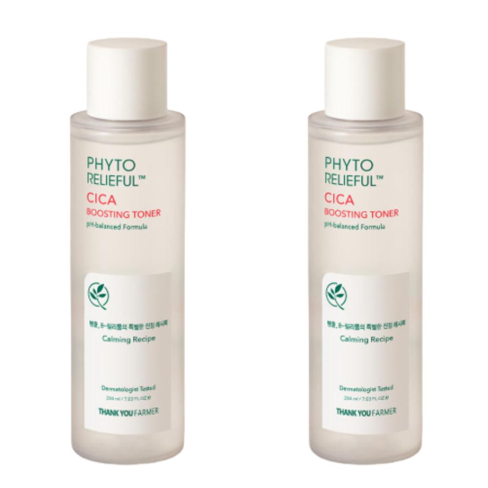 THANK YOU FARMER Phyto Relieff Cica Boosting Toner Double Set (200ml + 200ml)