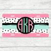 Custom Monogram Front License Plate – Personalized Initials Car Tag, Rustproof Aluminum Novelty Plate, Unique Auto Accessory