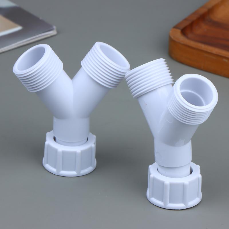 1/2/3Pcs Dishwasher Washing Machine Y Tee Connector Adapter Double Inlet Junction Split Pipe Connection Three-Way Adapter