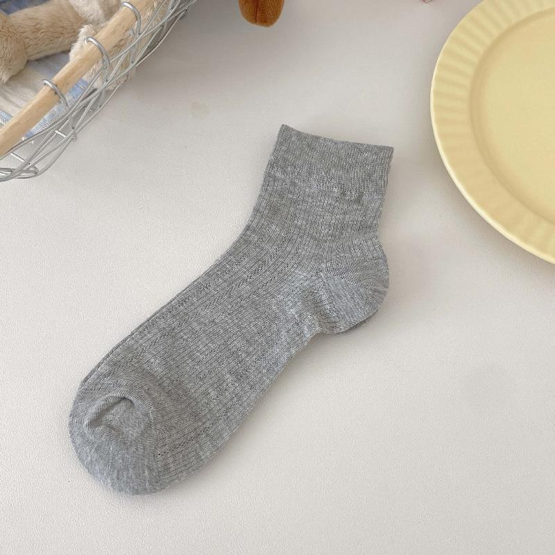 Letnie Cienkie Skarpetki z Pustej Siateczki Eleganckie Skarpetki w Stylu Baletowym Skarpetki Damskie Oddychające Skarpetki w Jednolitym Kolorze