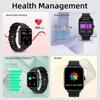 Y22 Fitness Tracker Health Monitor for Heart Rate, Sports 1.7inch Touchscreen Bluetooth Smart Watch for Android iPhones