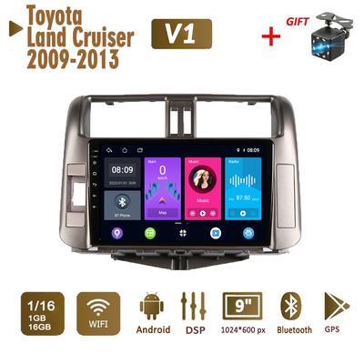 Reproductor de vídeo Multimedia 2 Din Android Car Radio para Toyota Land Cruiser Prado 150 2009-2013 navegación GPS WIFI unidad principal 1 + 16GB