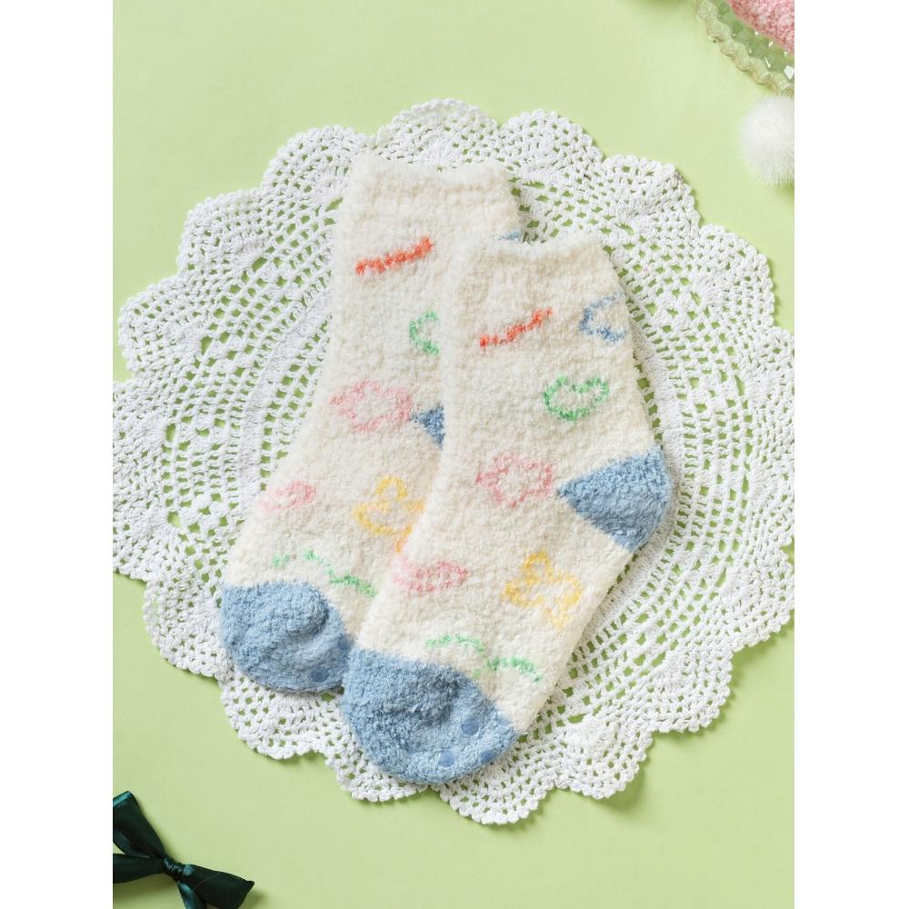 

Носки для сна с узором Monfoot для детей 7–9 лет, цвет слоновой кости