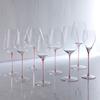 Multiple Styles Red-stemmed Crystal Goblet Glass Threaded Red Wine Burgundy Champagne Glass Set Elegant Drinking Utensils