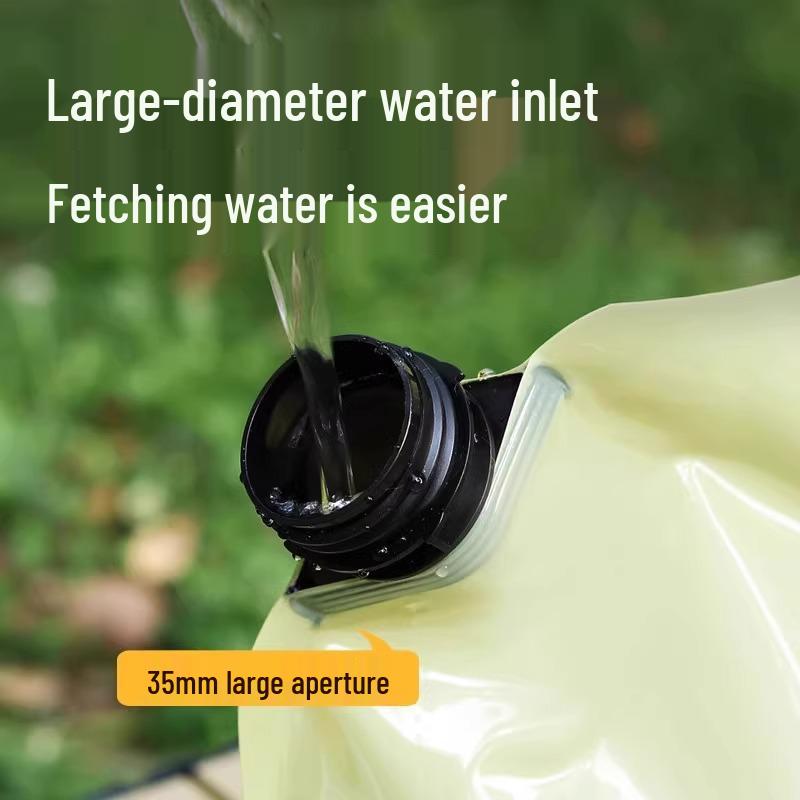 Portable 8L Foldable Water Bag for Camping & Hiking - Food Grade Large Capacity