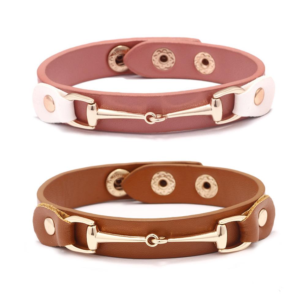 

Новый высококачественный браслет из искусственной кожи для женщин ярких цветов, двухслойный браслет в стиле панк, кожаный браслет, Рождественский подарок