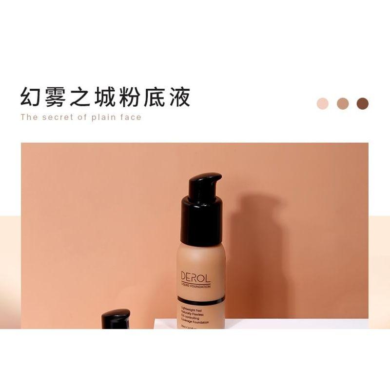 DEROL - Lightweight Oil-Controlling Coverage Foundation - 1-3