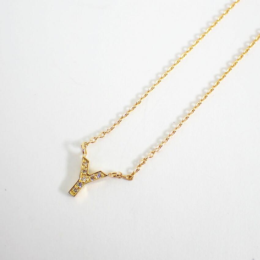[Used] Star Jewelry/Star Jewelry K18 Diamond Initial: Y Necklace [g397-35]