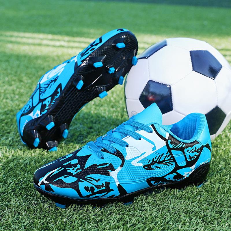 Football shoes low-top leather spikes football sports shoes low-top youth training shoes large size