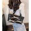 Patent Leather Silver Bag Women'S Spring Pink Bow Ballet Underarm Bag Portable Baguette Bag